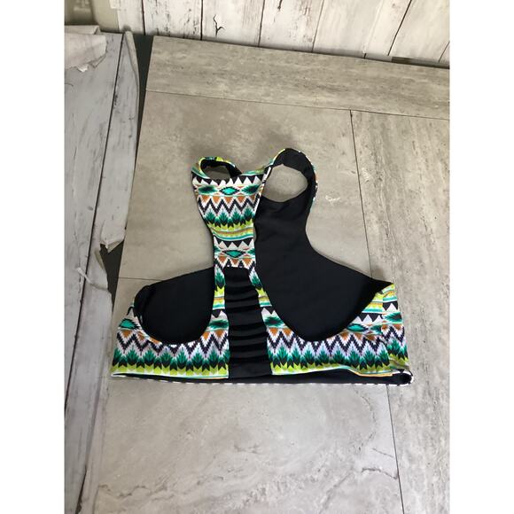 Issa de 'mar Women's Tribl Instincts Reversible Crop Bikini Top Size Medium - Picture 2 of 3